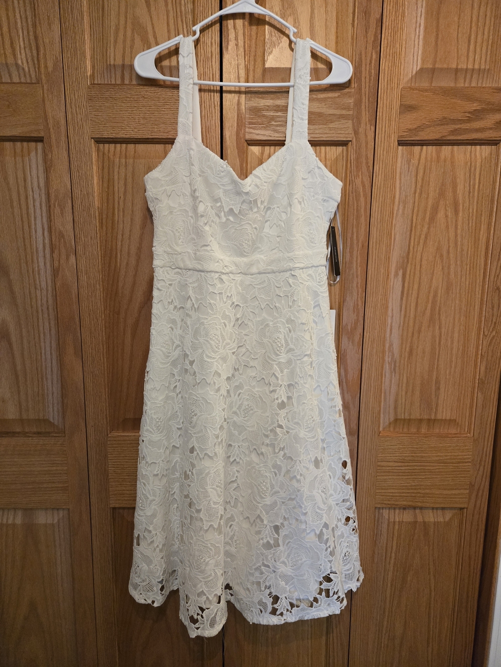 Lulus Divine Beauty White Lace Dress